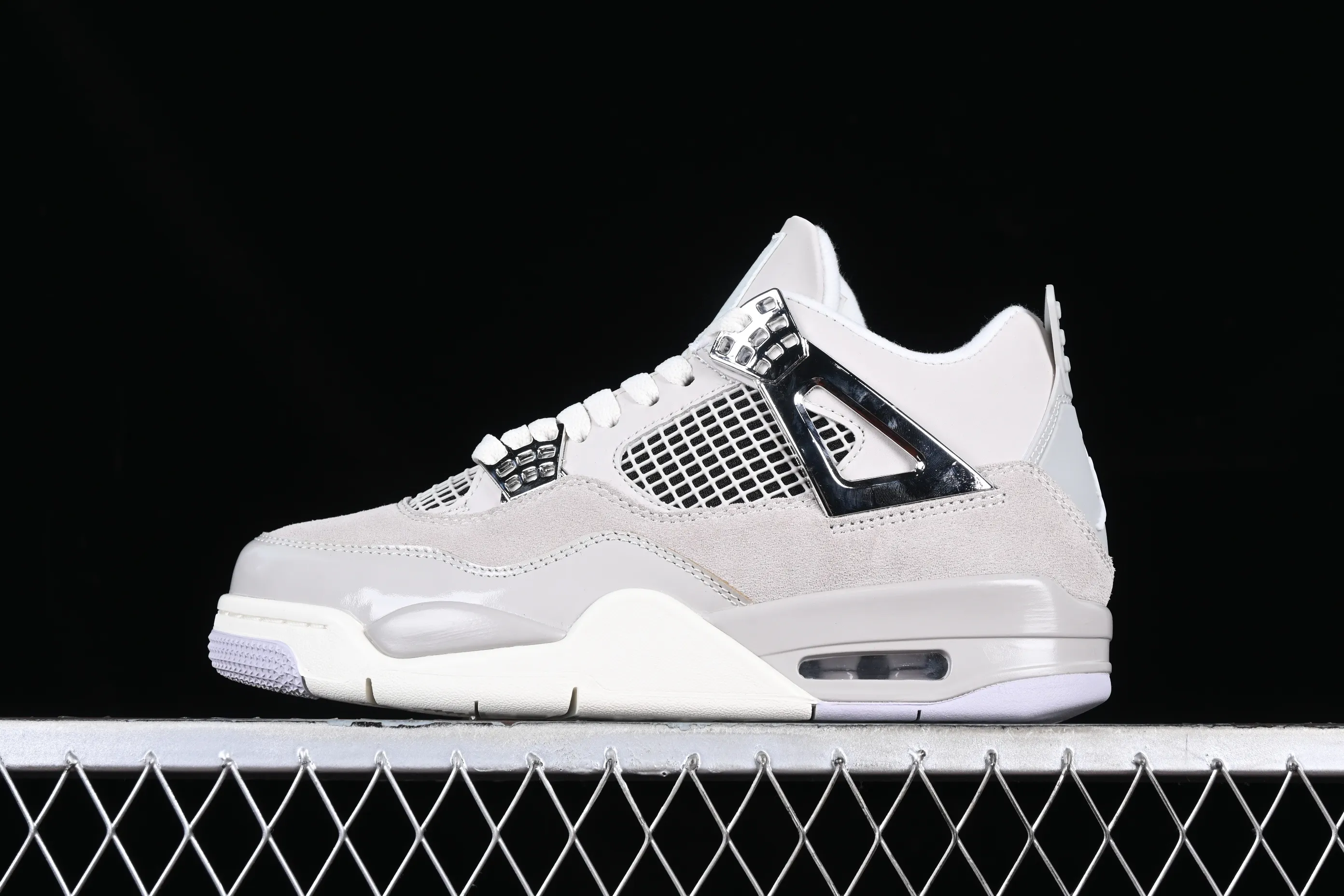 All categories Air Jordan Jordan series basketball shoes Air Jordan 4 Air Jordan 4 Retro "Frozen Moments" AJ4 Joe 4 electroplated silver AQ9129-001